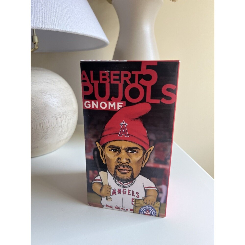 Albert Pujols Gnome Bobble head Anaheim Angels Radio Am 830 NIB